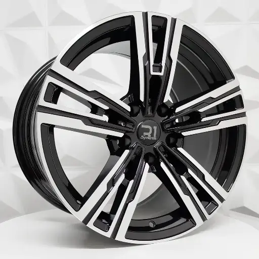 Rin 209511R F20X8.5 R20X9.5 5-120 5006HB BLACK MACHINE FACE ET45/35 CB74.1 5-120 con barrenación 5-120