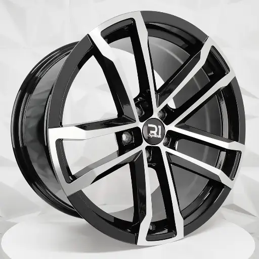 Rin 201217 F20X9 R20X11 5-120 L5P022 BLACK MACHINE FACE ET27/43 CB66.9 5-120 con barrenación 5-120