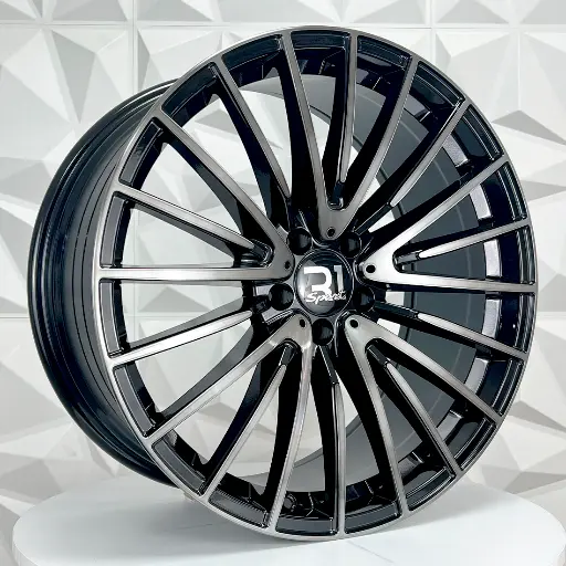209496 F20X8.5 R20X9.5 5-112 2001 MB-BLACK CLEAR COAT ET30/35 CB66.6 5-112