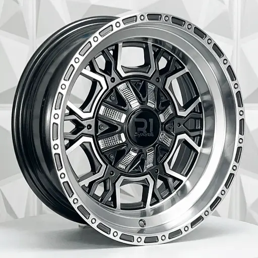 Rin 157627 RIN 15X8 5-114.3 R1 SPORT JWC267 GUNMETAL MACHINE FACE ET-10 CB83 5-114.3 con barrenación 5-114.3