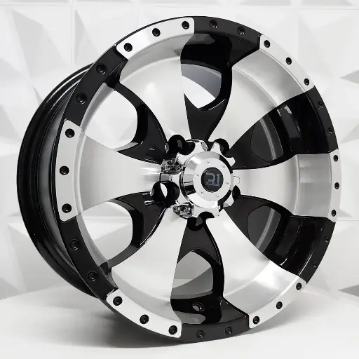 157530 RIN 15X7 6-139.7 R1 SPORT JA195 BLACK MACHINE FACE ET-2 CB108.2 6-139.7