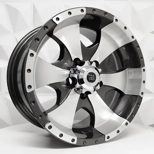 157541 RIN 15X7 6-139.7 R1 SPORT JA195 GUNMETAL MACHINE FACE ET-2 CB108.2 6-139.7