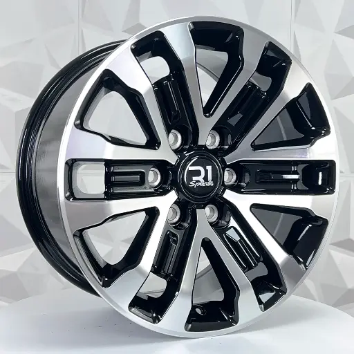 209501 RIN 20X9 6-135 R1 SPORT 6003 BLACK MACHINE FACE ET44 CB87.1 6-135