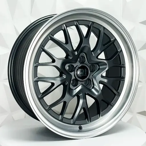 Rin 202576 F20X9 R20X10 5-114.3 R009 GUNMETAL MACHINE LIP ET25 CB73.1 5-114.3 con barrenación 5-114.3