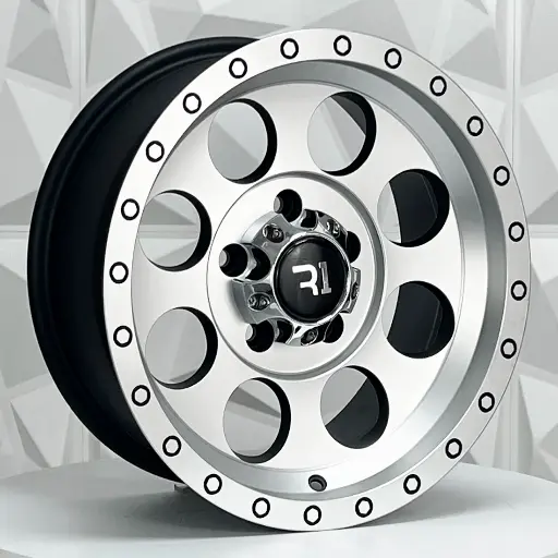 154924 RIN 15X10 5-127 R1 SPORT QC812 MATTE BLACK MACHINE FACE MACHINE LIP ET-44 CB83.1 5-127