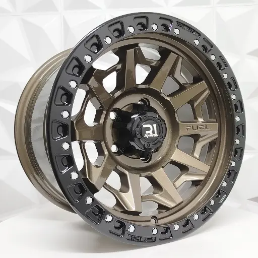 164541 RIN 16X8 5-135 R1 SPORT QC1261 FL BRONZE+BLACK LIP+RIVETS* ET0 CB87.1 5-135
