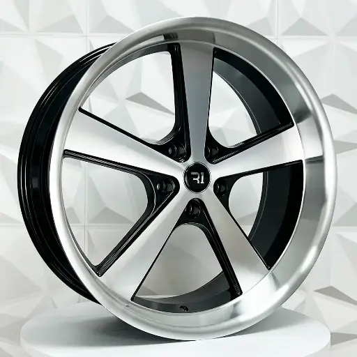 Rin 204532 F20X9 R20X10 5-127 QC5205 BLACK MACHINE FACE+MI ET15 CB78.3 5-127 con barrenación 5-127