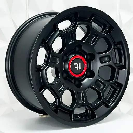 Rin 204537 RIN 20X9 6-139.7 R1 SPORT QC1833 MATT BLACK ET15 CB106.1 6-139.7 con barrenación 6-139.7