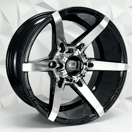 167526 RIN 16X8 6-139.7 R1 SPORT 6032 BLACK MACHINE FACE ET0 CB108.1 6.139.7
