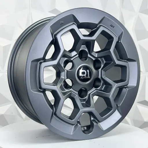 178567 RIN 17X8 6-139.7 R1 SPORT QC2017 MATT GUNMETAL ET5 CB106.1 6-139.7