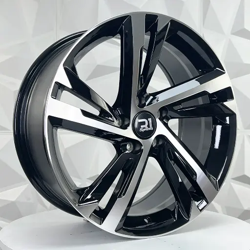 188616 RIN 18X8 5-112 R1 SPORT H3394F MACHINE BLACK ET35 CB57.1 5-112
