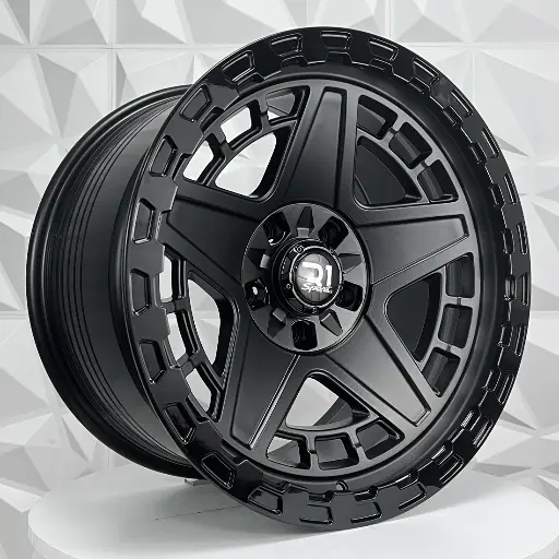 Rin 206714 RIN 20X10 8-165.1 R1 SPORT X063 SATIN BLACK+GLOSS BL ET-12 CB124.9 8-165 con barrenación 8-165