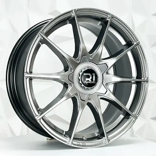 178579 RIN 17X7.5 4-100 R1 SPORT SWOH04 HYPER BLACK ET35 CB73.1 4-100