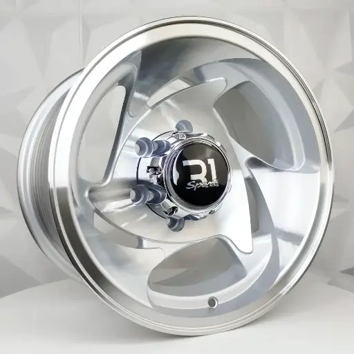 156790 RIN 15X8 6-139.7 R1 SPORT 1070 SILVER MF MACHINE LIP ET-15 CB106.1 6-139.7