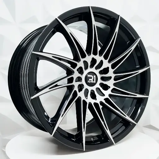 Rin 207544 RIN 20X9 6-139.7 R1 SPORT VLFS28 BLACK MF+CLAER COATING ET12 CB106.1 6-139.7 con barrenación 6-139.7