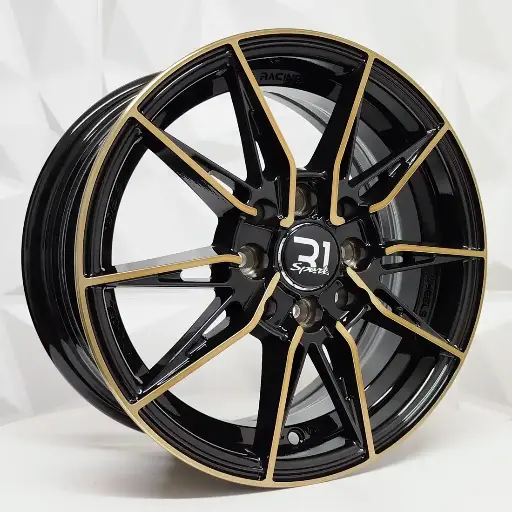 138548 RIN 13X5.5 4-100/114.3 R1 SPORT RGW06 MACHINE BLACK+BRONCE ET35 CB73.1 4-100