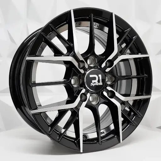 148592 RIN 14X5.5 4-100/114.3 R1 SPORT RGW05 MACHINE BLACK UNDERCUT ET38 CB73.1 4-114.3