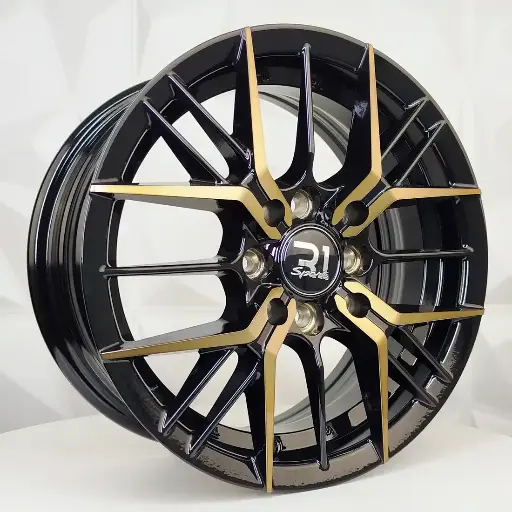 148593 RIN 14X5.5 4-100/114.3 R1 SPORT RGW05 MACHINE BLACK+BRONCE ET-35 CB73.1 4-114.3