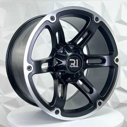 206732 RIN 20X10 6-139.7 R1 SPORT 316 MATE BLACK MACHINE LIP ET-12 CB106.1 6-139.7