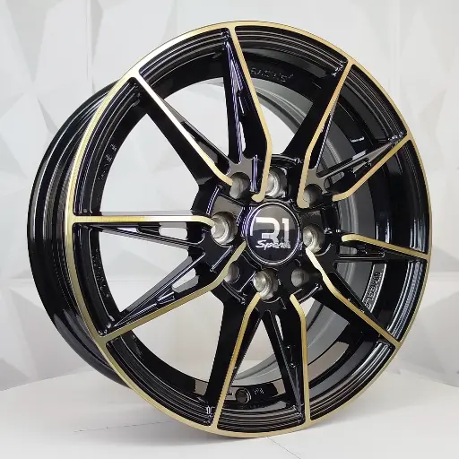 148540 RIN 14X5.5 4-100/114.3 R1 SPORT RGW06 MACHINE BLACK+BRONCE ET38 CB73.1 4-114.3