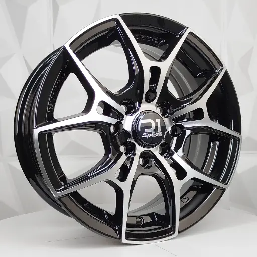 148598 RIN 14X5.5 4-100/114.3 R1 SPORT RGW-040L MACHINE BLACK ET35 CB73.1 4-114.3