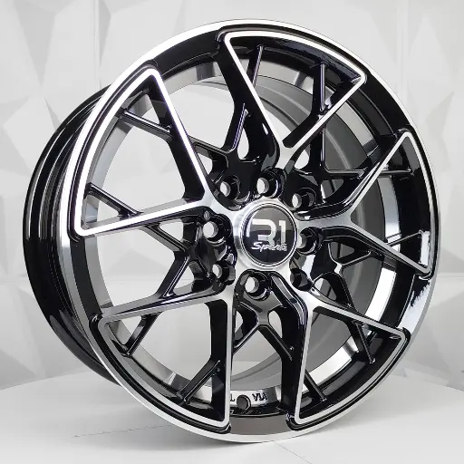 148600 RIN 14X6 4-100/114.3 R1 SPORT RGW458 MACHINE BLACK+UNDERCUT ET-35 CB73.1 4-114.3