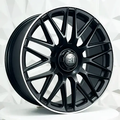 Rin 208541 F20X8.5 R20X9.5 5-112 M092 SATIN BLACK MACHINE LIP ET36/42 CB66.6 5-112 con barrenación 5-112