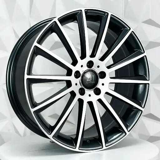 Rin 208549 F20X8.5 R20X9.5 5-112 M073 GUNMETAL MACHINE FACE ET35/38 CB66.6 5-112 con barrenación 5-112