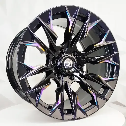 188624 RIN 18X9 6-139.7 R1 SPORT RGW488 BLACK+MILLING RAINBOW ET0 CB110 6-139.7