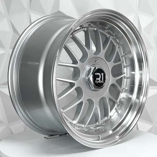 171501 F17X8 R17X9 4-100/114.3 646 SILVER MI CHROME RIVETS ET30/25 CB73.1 4-100