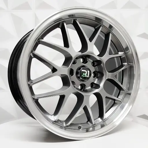 161501 F16X7 R16X8 4-100/114.3 SH37 HYPER BLACK MACHINE LIP ET30/15 CB73.1 4-100