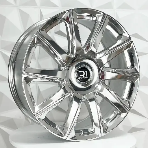 Rin 240506 RIN 24X10 6-139.7 R1 SPORT FB611 FULL POLISH ET24 CB78.1 6-139.7 con barrenación 6-139.7