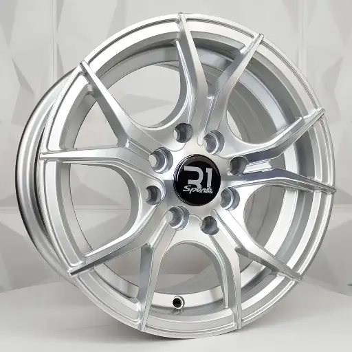 134583 RIN 13X6 4-100/114.3 R1 SPORT QC5107 SILVER MACHINED FACE ET30 CB73.1 4-100