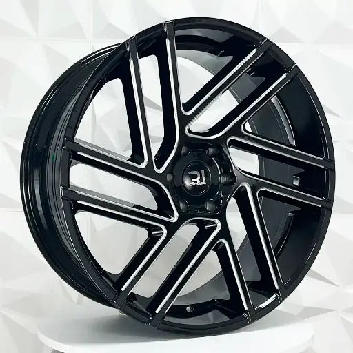 Rin 241202 RIN 24X10 6-139.7 R1 SPORT FF2076 BLACK MILLING ET15 CB78.1 6-139.7 con barrenación 6-139.7