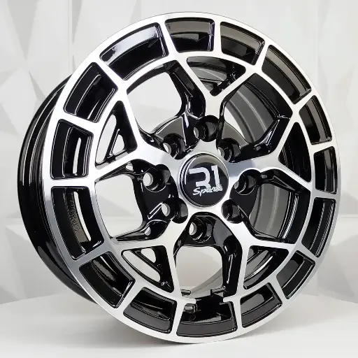 134589 RIN 13X6 4-100/114.3 R1 SPORT QC2056 BLACK MACHINED FACE ET 30 CB73.1 4-100