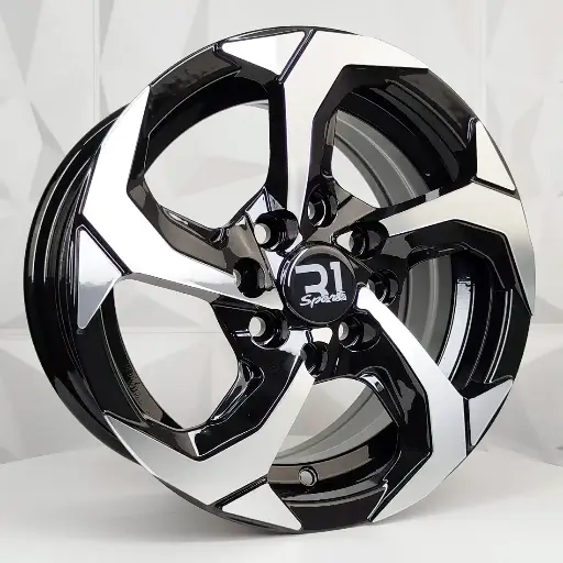 134590 RIN 13X6 4-100/114.3 R1 SPORT QC2058 BLACK MACHINED FACE ET30 CB73.1 4-100