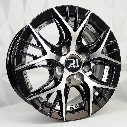 138549 RIN 13X5.5 4-100/114.3 R1 SPORT RGW02 MACHINE BLACK+UNDERCUT ET35 CB73.1 4-100