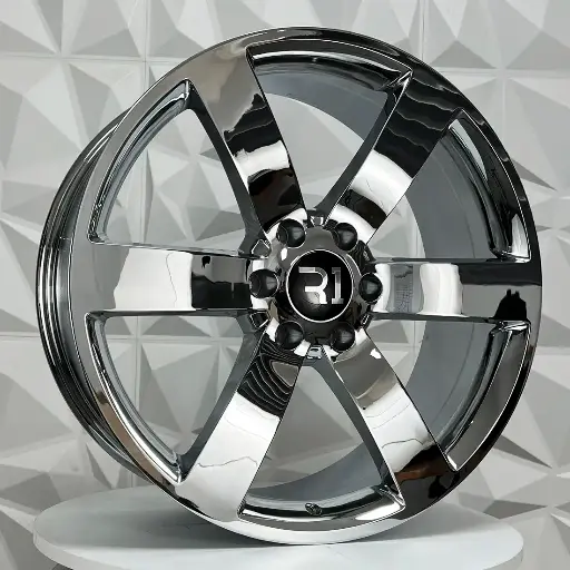 Rin 241207 RIN 24X10 6-139.7 R1 SPORT L5576 CHROME ET30 CB78.1 6-139.7 con barrenación 6-139.7