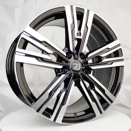 Rin 191514 F19X8.5 R19X9.5 5-120 DX128 BLACK MACHINE FACE ET35/38 CB74.1 5-120 con barrenación 5-120