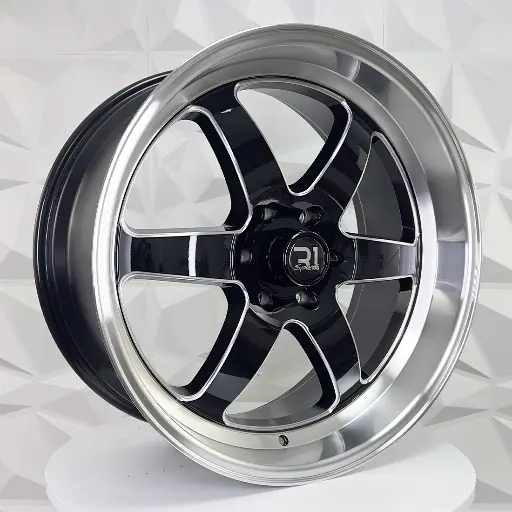 221936 RIN 22X10 6-139.7 R1 SPORT L2671 BLACK MILLING MACHINE LIP ET10 CB78.1 6-139.7