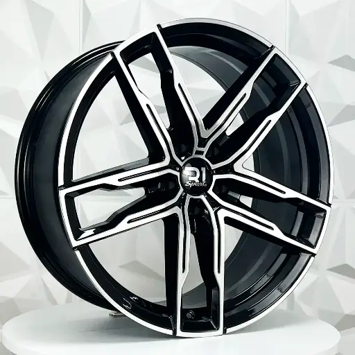 Rin FF208560 F20X8.5 R20X9.5 5-120 H3076F BLACK MACHINE FACE ET25/35 CB72.6 5-120 con barrenación 5-120