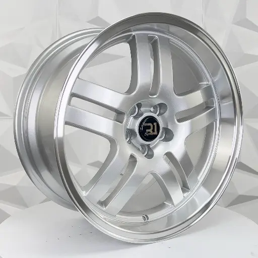 179454 RIN 17X8.5 4-100 R1 SPORT XH455 SILVER MACHINE LIP ET30 CB57.1 4-100