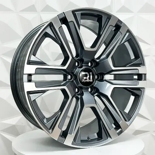 229297 RIN 22X9 6-139.7 R1 SPORT UFO- 6108 GUNMETAL MACHINE FACE ET27 CB78.1 6-139.7