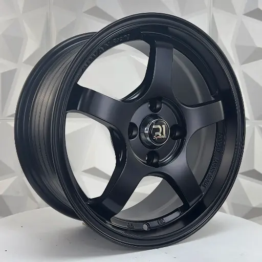 159692 RIN 15X7 4-100 R1 SPORT GL165 MATTE BLACK ET35 CB67.1 4-100