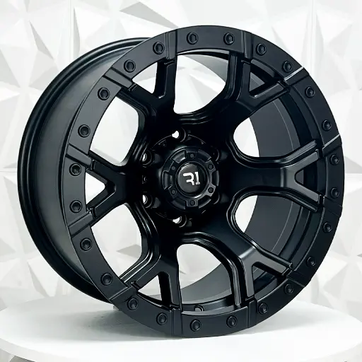 174784 RIN 17X9 6-139.7 R1 SPORT QC661 MATE BLACK ET-15 CB108 6-139.7