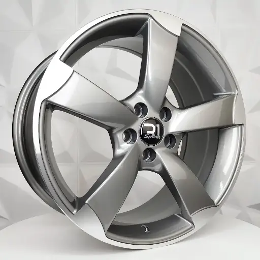 176670 RIN 17X7.5 5-100 R1 SPORT 5208 GUNMETAL MACHINE LIP ET40 CB73.1 5-100