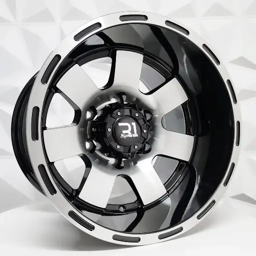Rin 151219 RIN 15X10 5-127 R1 SPORT 57015 BLACK MACHINE FACE ET-45 CB83 5-127 con barrenación 5-127