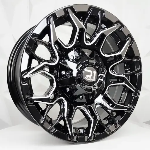 153528 RIN 15X7 6-139.7 R1 SPORT 1006 BLACK MILLING ET0 CB106.1 6-139.7
