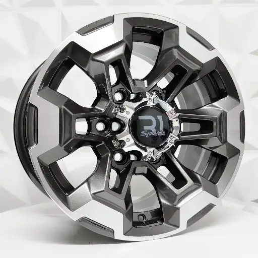 157621 RIN 15X7 6-114.3 R1 SPORT JCW51 GUNMETAL MACHINE FACE ET25 CB66.1 6-114.3