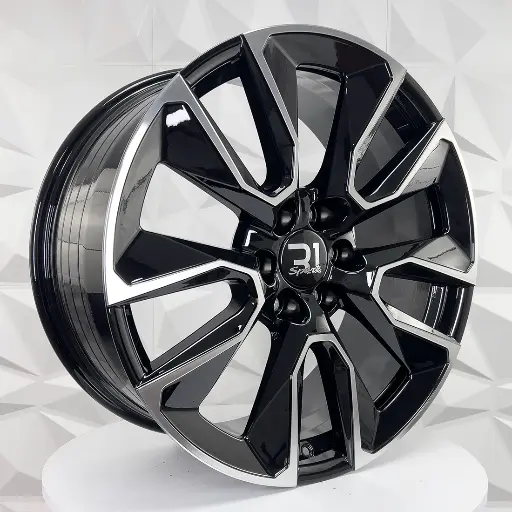FF228559 RIN 22X9 6-139.7 R1 SPORT TYH08 BLACK MACHINE FACE ET28 CB78.1 6-139.7
